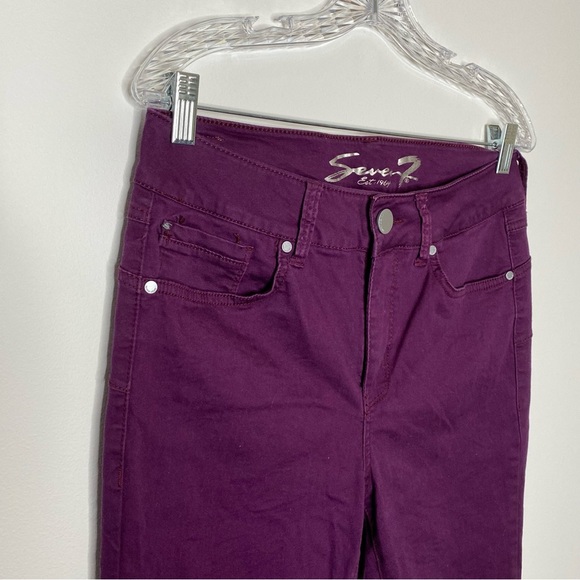 Seven7 Denim - Seven7 Purple High Rise Skinny Jeans